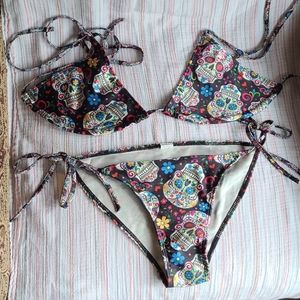 Sugar skulls bikini
